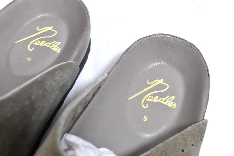 定価4万7300円】新品 Needles ダブルストラップ レザーサンダル US9