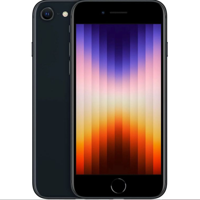 【美品】アップル Apple iPhone SE（第3世代）128GB ミッドナイト SIMフリー 整備済み品
