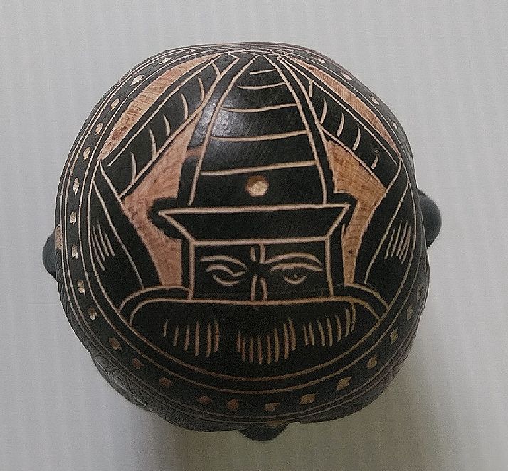 ネパール 喜怒哀楽の4面仏頭 インテリア アジアン 雑貨 置物 風水 仏像