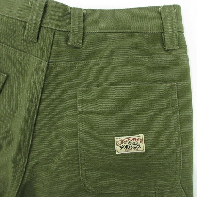 【三重本店】 中古 STUSSY | ステューシー カーペンターパンツ Carpenter Pants 116762 グリーン サイズ：30 【107】 三重本店】 中古 STUSSY | ステューシー カーペンターパンツ Carpenter