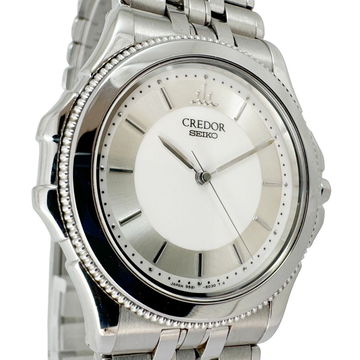 クレドール パシフィーク　 GCLC015 9581-6040 K18　OH済 クレドール☆パシフィーク☆GCLC015】K18WG × SS セイコー SEIKO