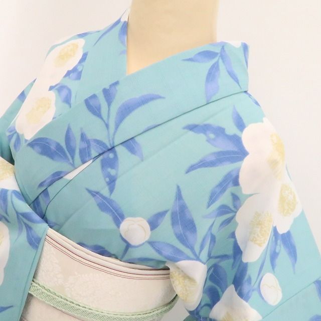 新品・浴衣】撫松庵 セオアルファ 洗える夏着物 仕付け糸付 小紋