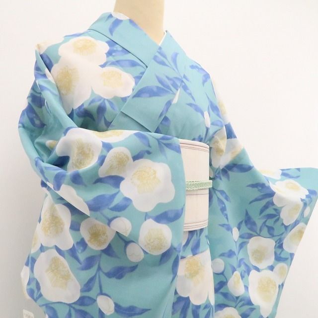 新品・浴衣】撫松庵 セオアルファ 洗える夏着物 仕付け糸付 小紋