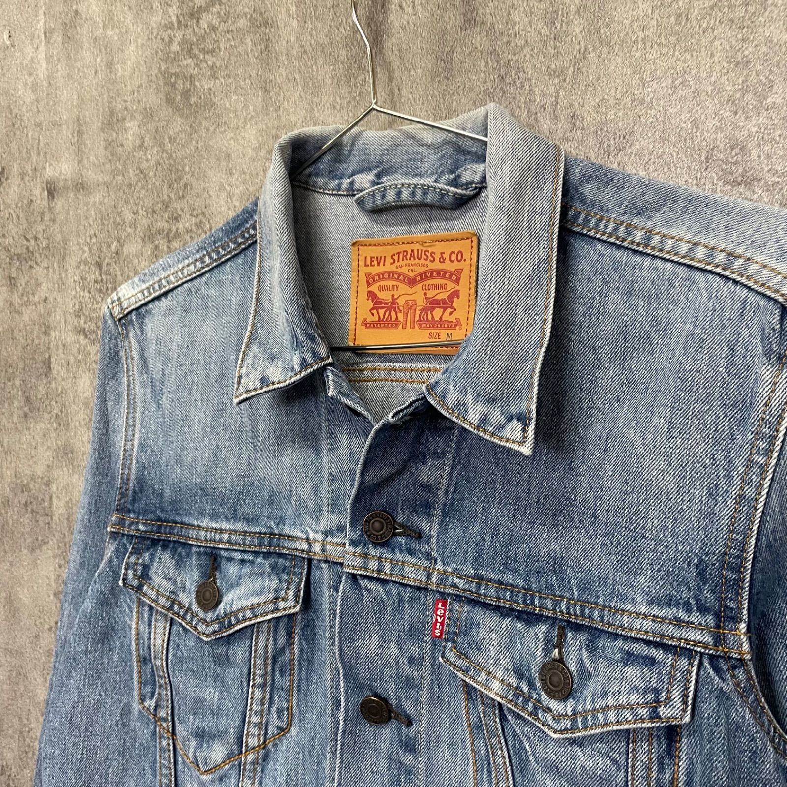 Y-978】Levi's リーバイス M デニムジャケット Gジャン インディゴ