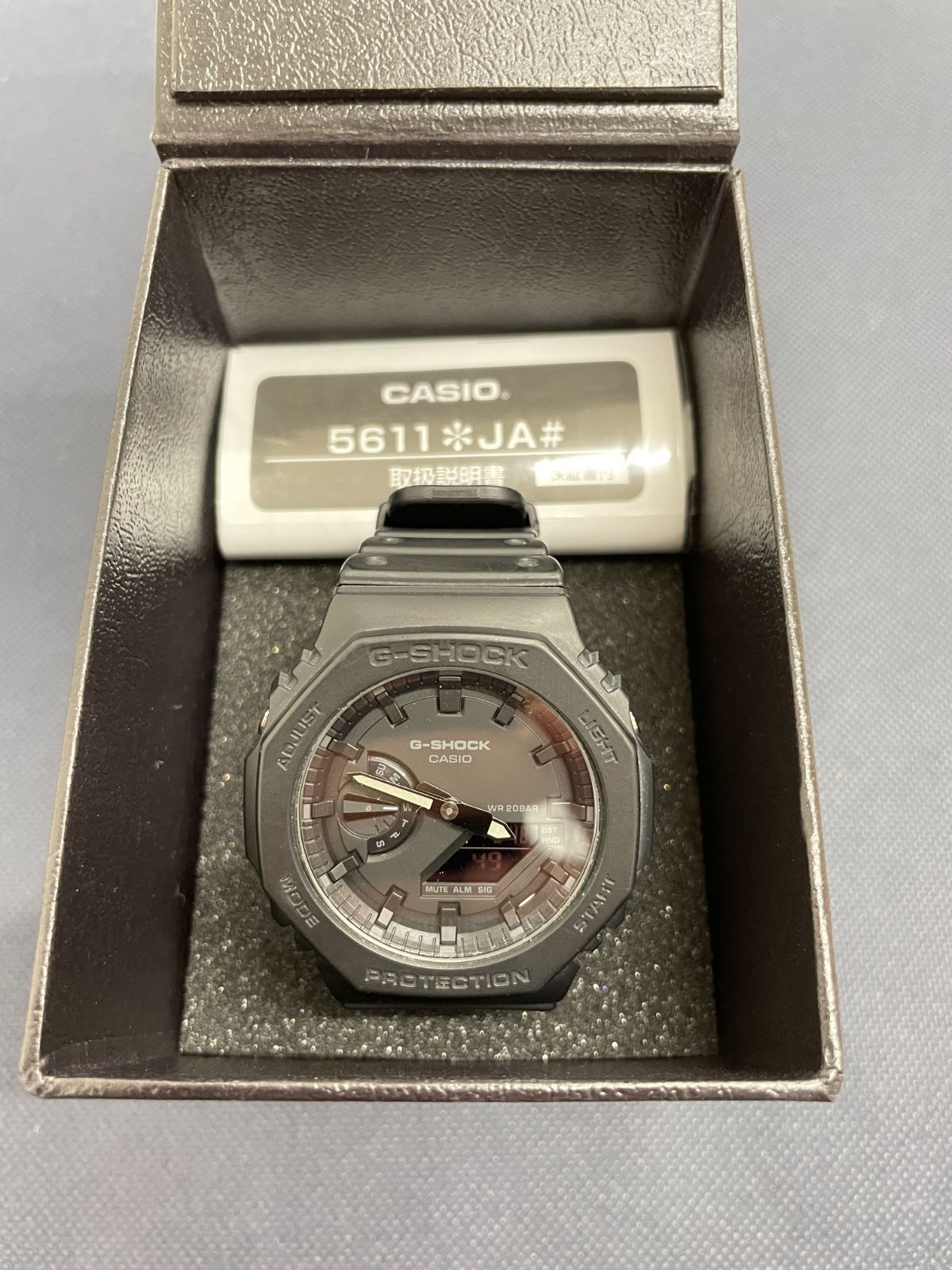 【441301107801】 CASIO G-SHOCK GA-2100 オールブラック カシオーク 箱・説明書あり 稼働品