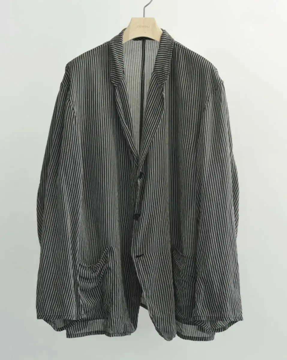 2 COMOLI コモリ 26SS ストライプ ジャケット D01-01035