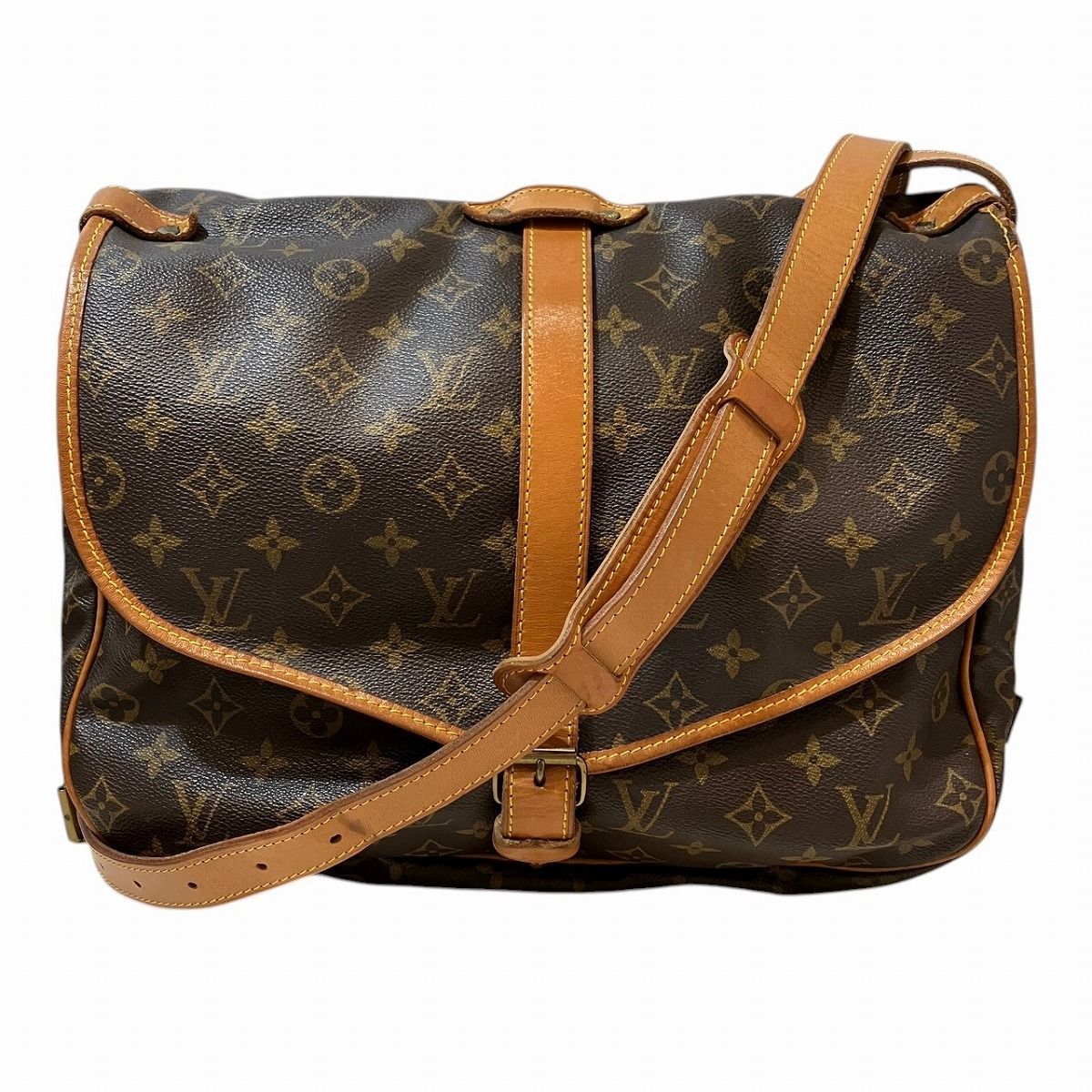 ルイ・ヴィトン LOUIS VUITTON ソミュール35 モノグラム ショルダー
