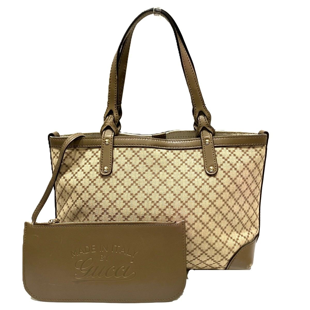 グッチ GUCCI ディアマンテ トートバッグ キャンバス レザー 269878