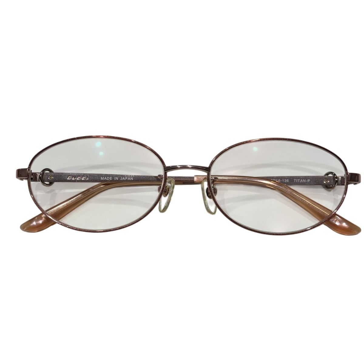 GUCCI レトロメガネ フレーム グッチ GUCCI 眼鏡フレーム メガネ チタン GG8516J レディース - メルカリ