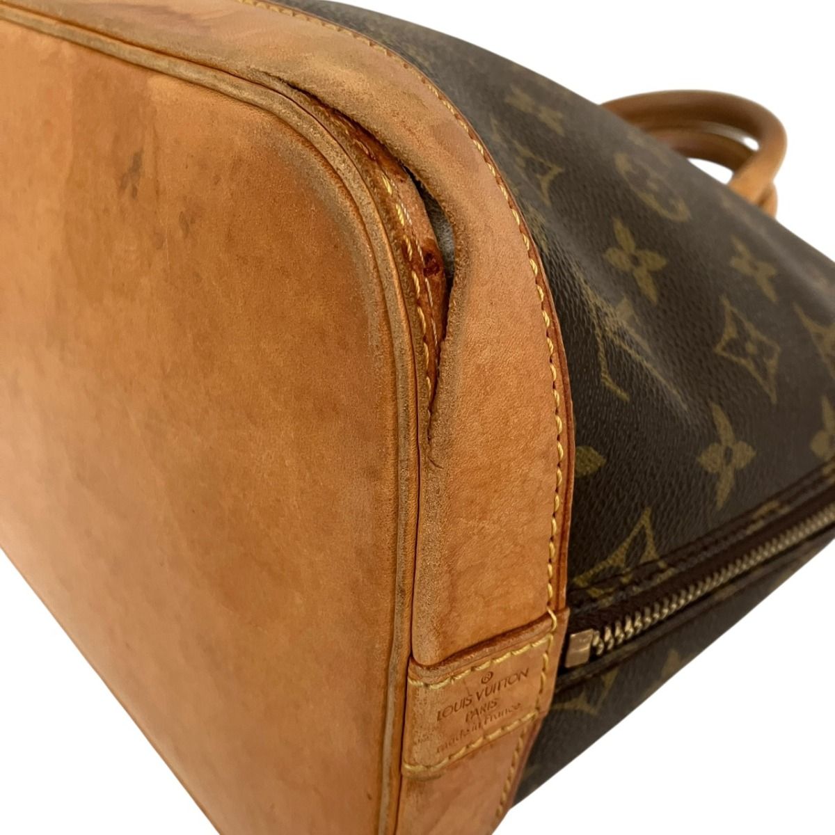ルイ・ヴィトン LOUIS VUITTON アルマ モノグラム ハンドバッグ ヌメ革