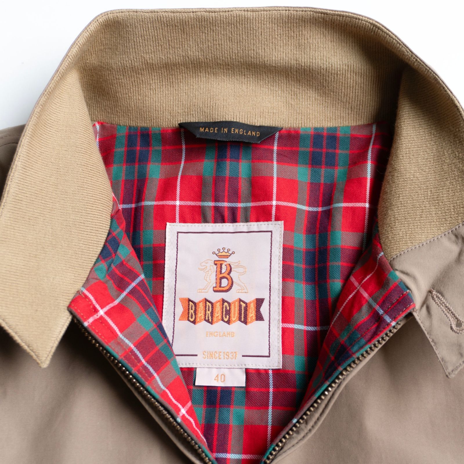 美品】 BARACUTA 【G4 スウィングトップ ドライビングコート】40 タン