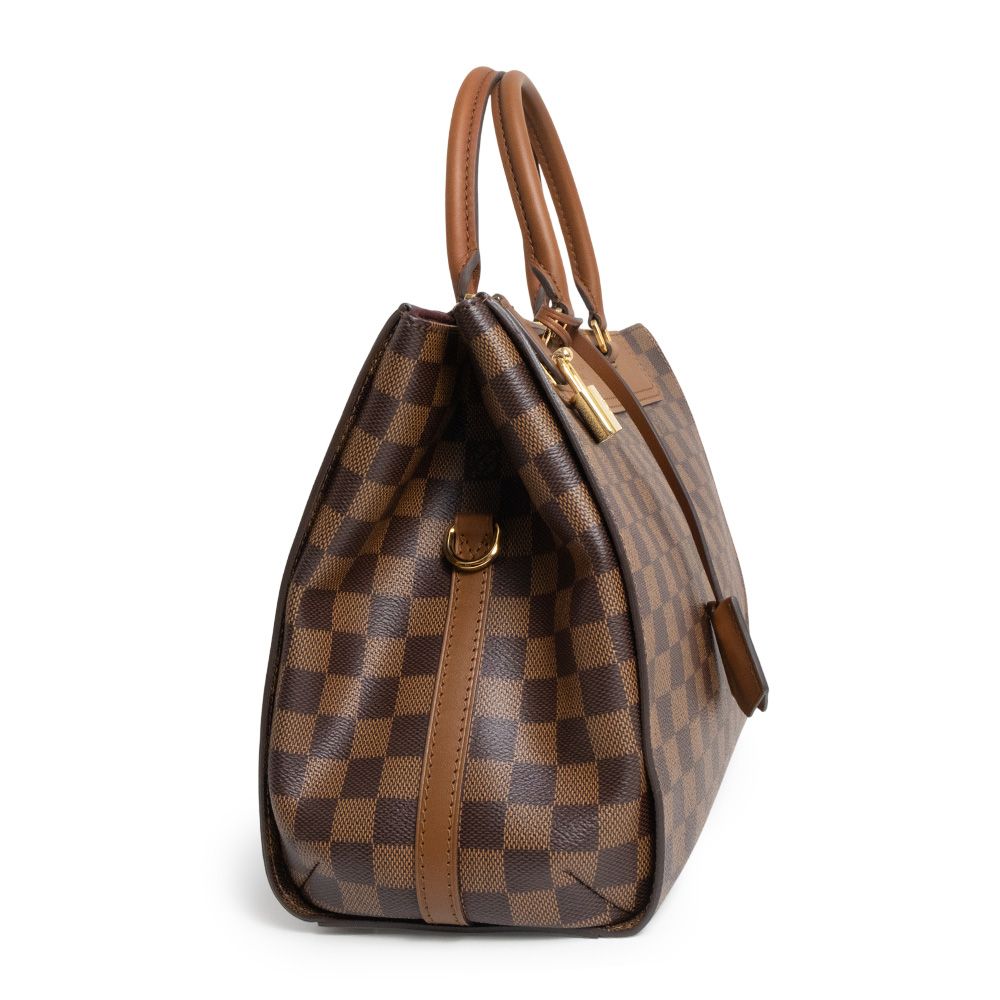 未使用！Louis Vuitton レザーリード ダークブラウン ルイ ヴィトン N41337 ダミエ グリニッジ ダミエ レザー ブラウン 2Way