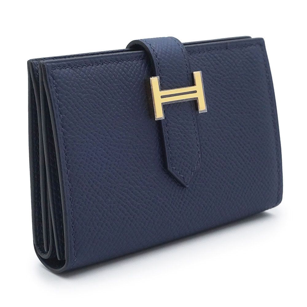 【美品】エルメス　ヴォーエプソン　ワンキャトル　小銭入れ　ブルージーン　622 レディース 【美品】エルメス ヴォーエプソン ワンキャトル 小銭入れ