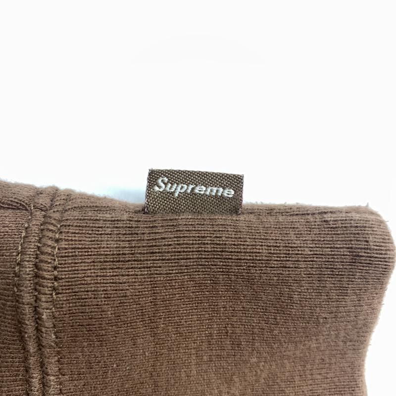 中古】Supreme 24AW Satin Applique Hooded Sweatshirt M ブラウン