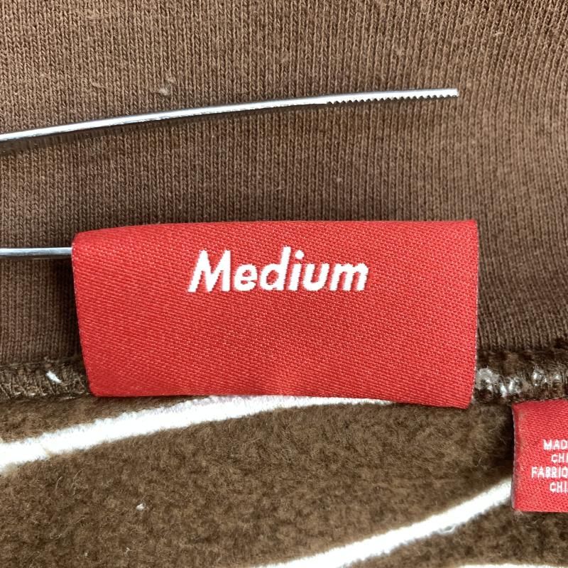 中古】Supreme 24AW Satin Applique Hooded Sweatshirt M ブラウン