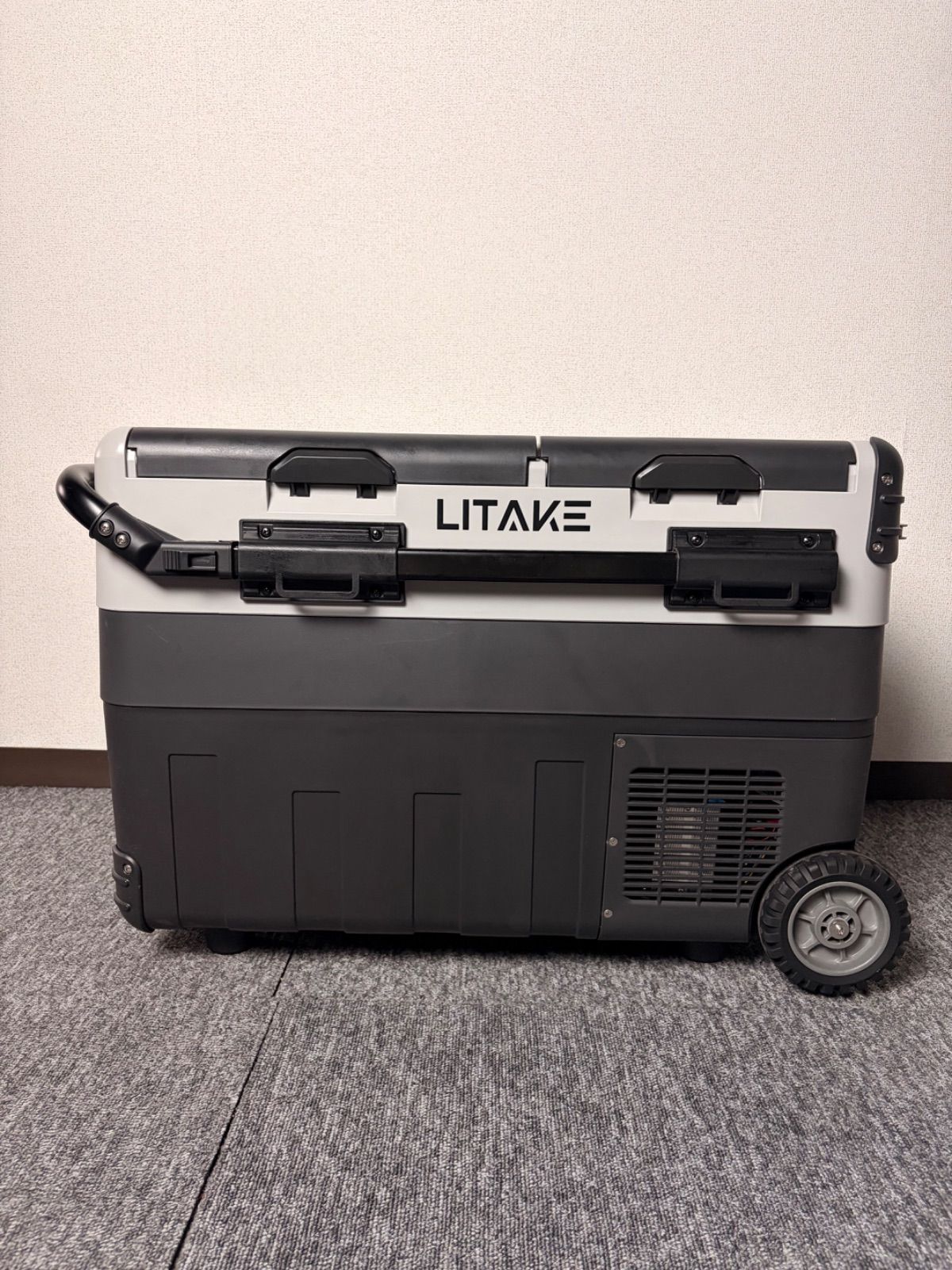 【福岡発】litake ポータブル冷蔵庫30Lと専用バッテリーのセット