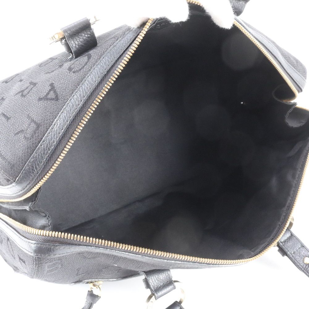 極美品 ブルガリ ロゴマニア キャンバス レザー トート バッグ 肩掛け