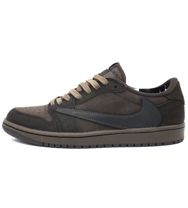 ナイキ NIKE × トラヴィス スコット Travis Scott 【 DM7866 202 】 エア ジョーダン 1 レトロ ロー ベルベットブラウン アンド ダークモカ スニーカー h8521