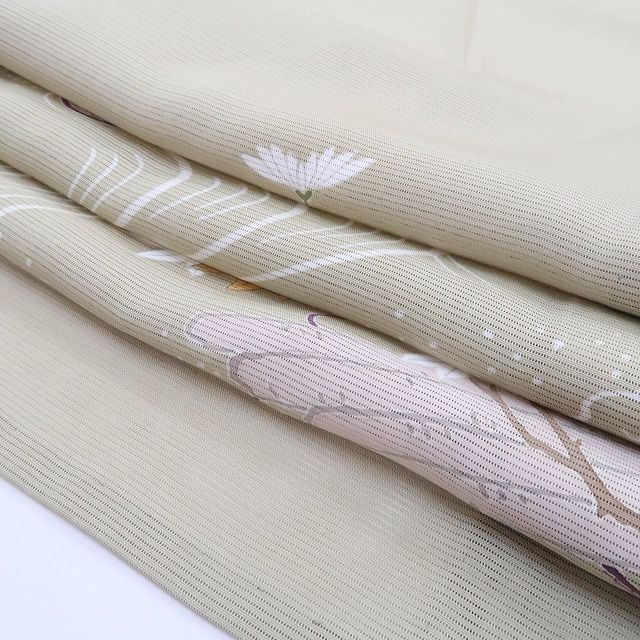 未着用・夏訪問着】絽 金駒刺繍 夏着物 正絹 仕付け糸付 tomihisa“言葉