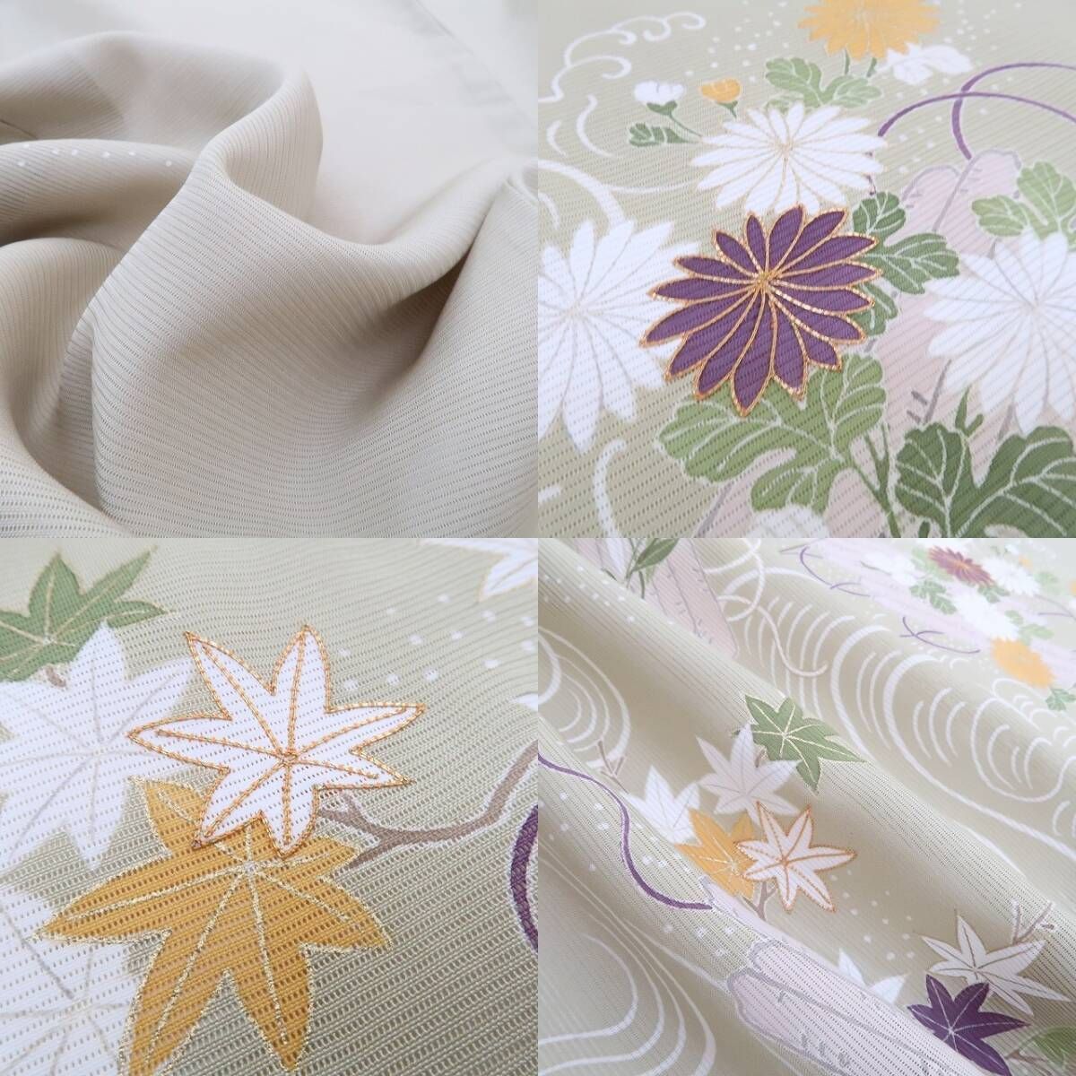 Hanna 未着用 絽 金駒刺繍 花籠 夏着物 仕付糸付 訪問着 6436 未着用・夏訪問着】絽 金駒刺繍 夏着物 正絹 仕付け糸付 tomihisa“言葉