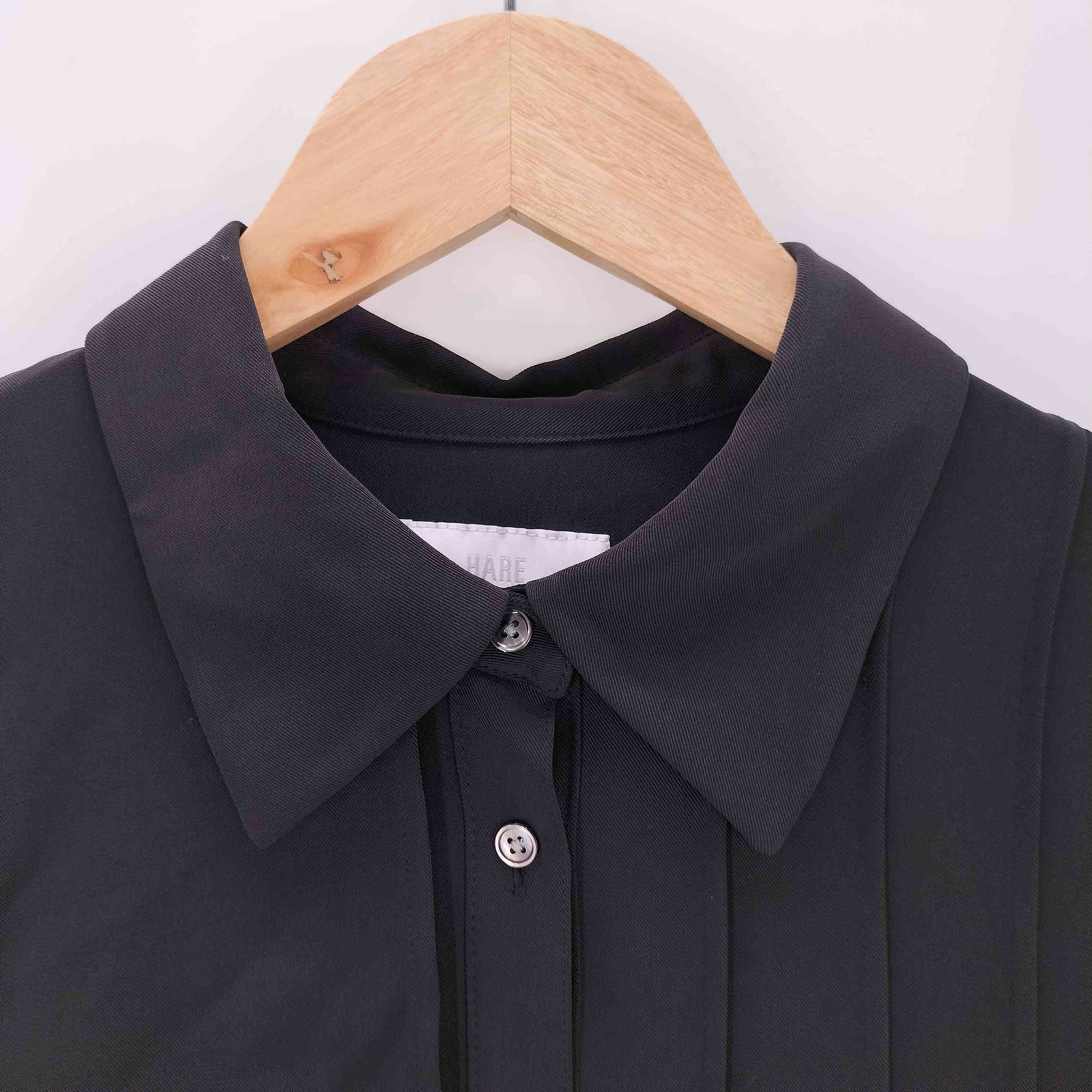 ハレ HARE 26SS シアー チュール プリーツ ワンピース ロング丈