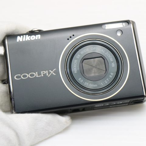 超美品 COOLPIX S640 ディープブラック 即日発送 Nikon デジカメ