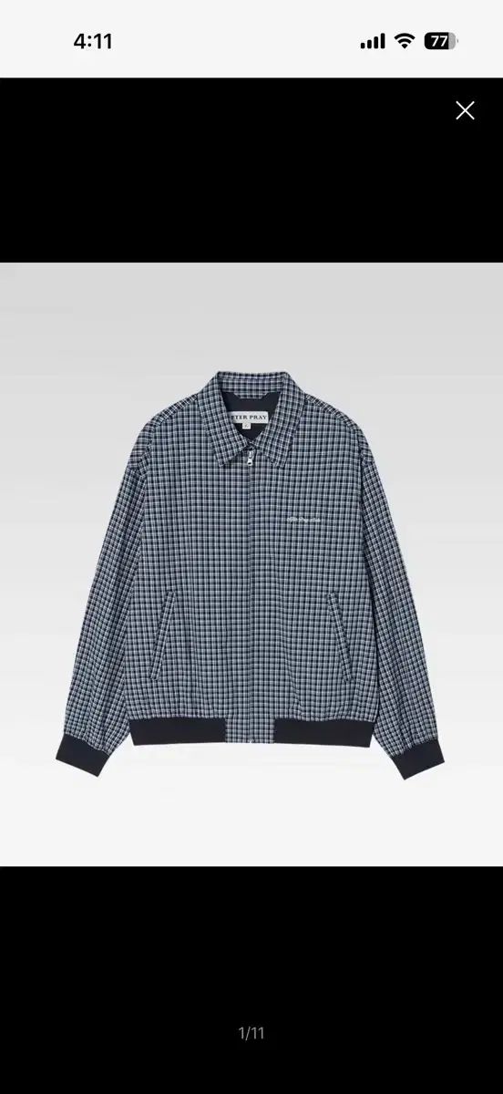 アフタープレイ プレーン CHECK SWING TOP ブルゾン ネイビー M 10,835円