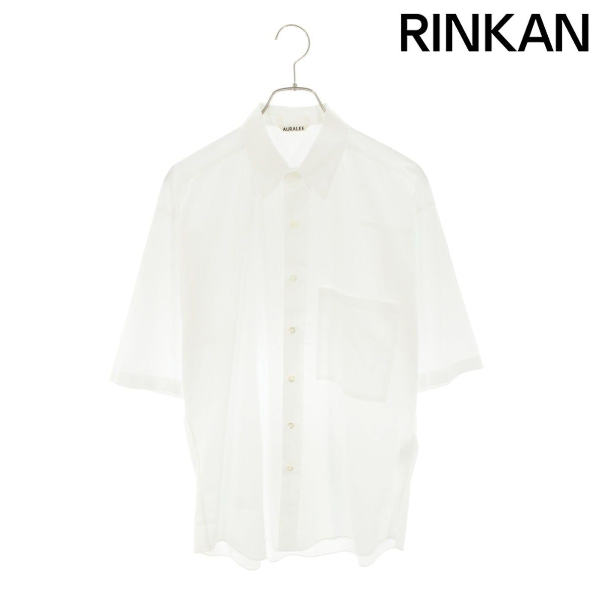 オーラリー A25SS03TN WASHED FINX TWILL BIG HALF SLEEVED SHIRT