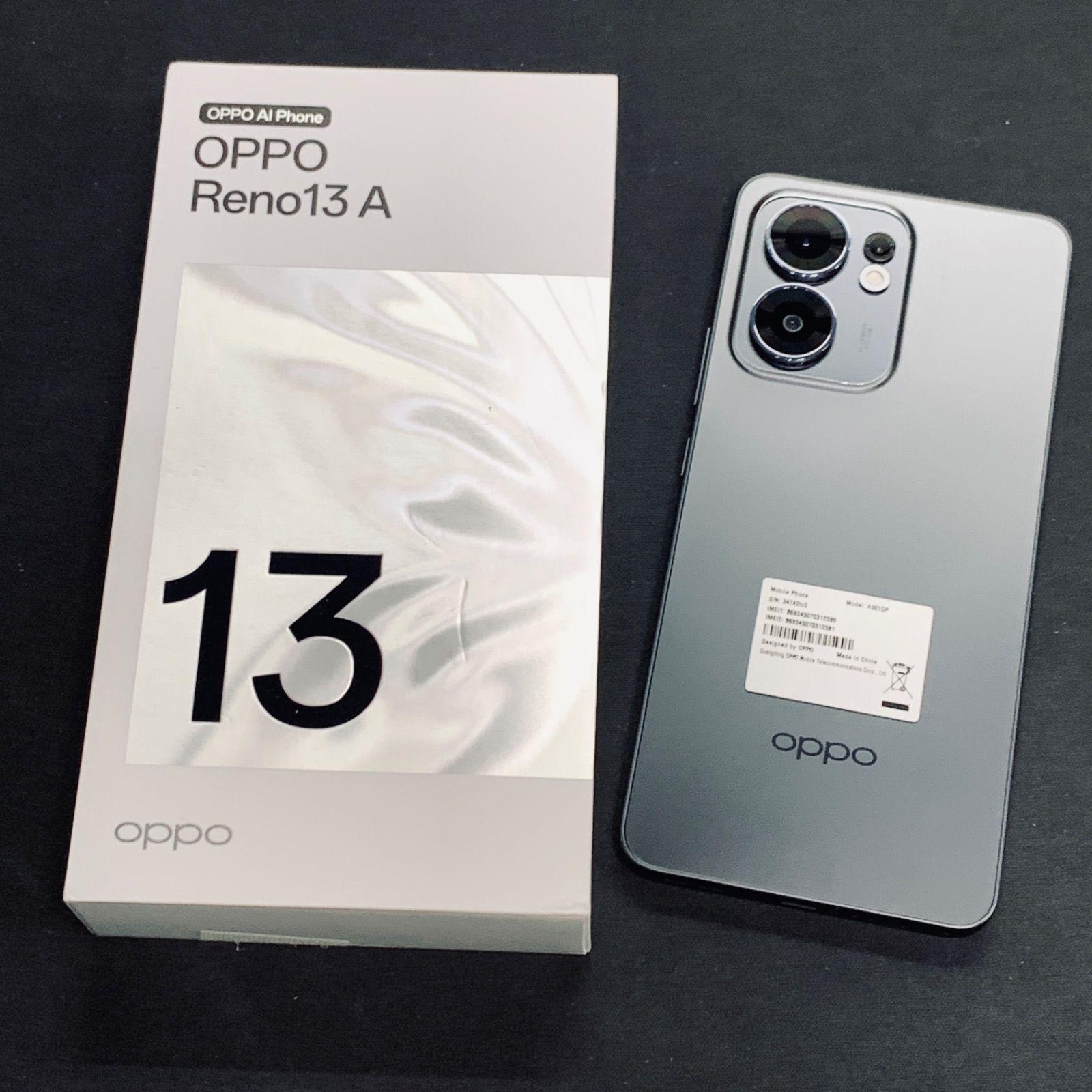 美品 OPPO Reno13 A SIM解除済 128GB チャコールグレー - メルカリ