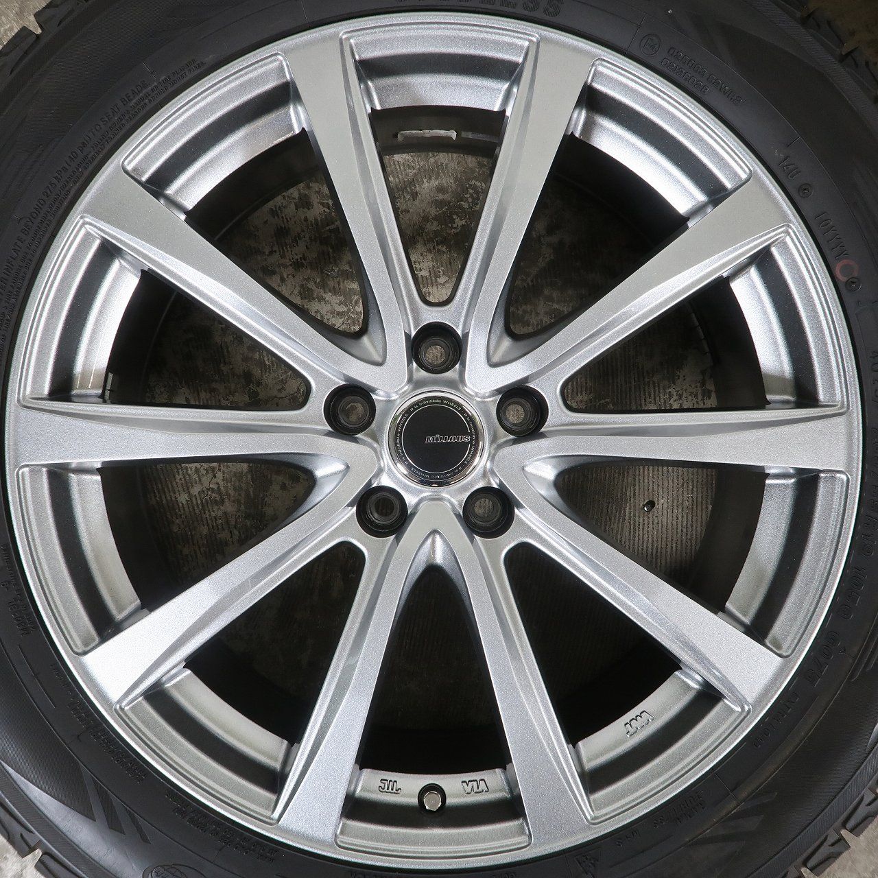 RAV4 CX-60 エクストレイル T33 等 4本 MiLLOUS 19インチ 7.5J+38 5H