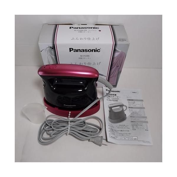 中古】パナソニック スチームアイロン ピンクブラック NI-FS340-PK