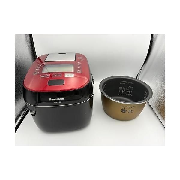 中古】パナソニック 5.5合 炊飯器 圧力IH式 Wおどり炊き ルージュ