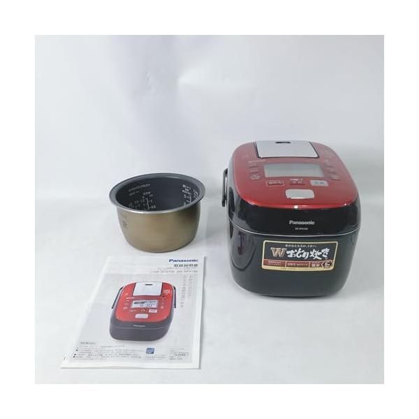 中古】パナソニック 5.5合 炊飯器 圧力IH式 Wおどり炊き ルージュ
