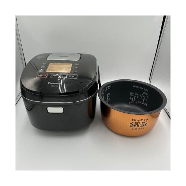 【中古】パナソニック 炊飯器 5.5合 IH式 ブラック SR-HB100-K