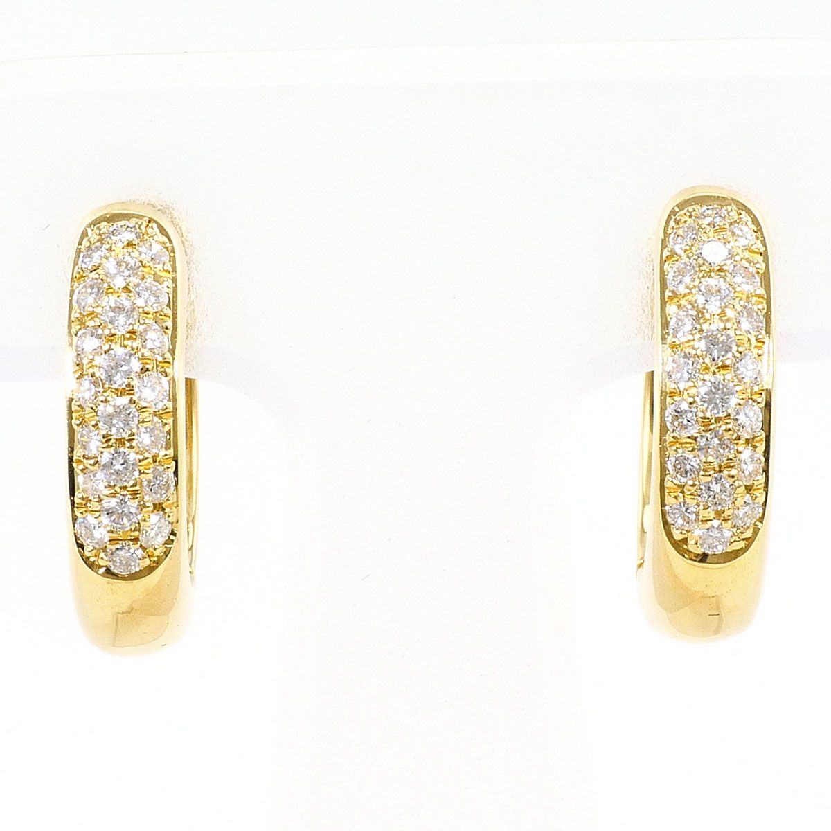 18KYG ピアス ダイヤモンド 0.28ct 鑑別書 総重量約7.7g - メルカリ