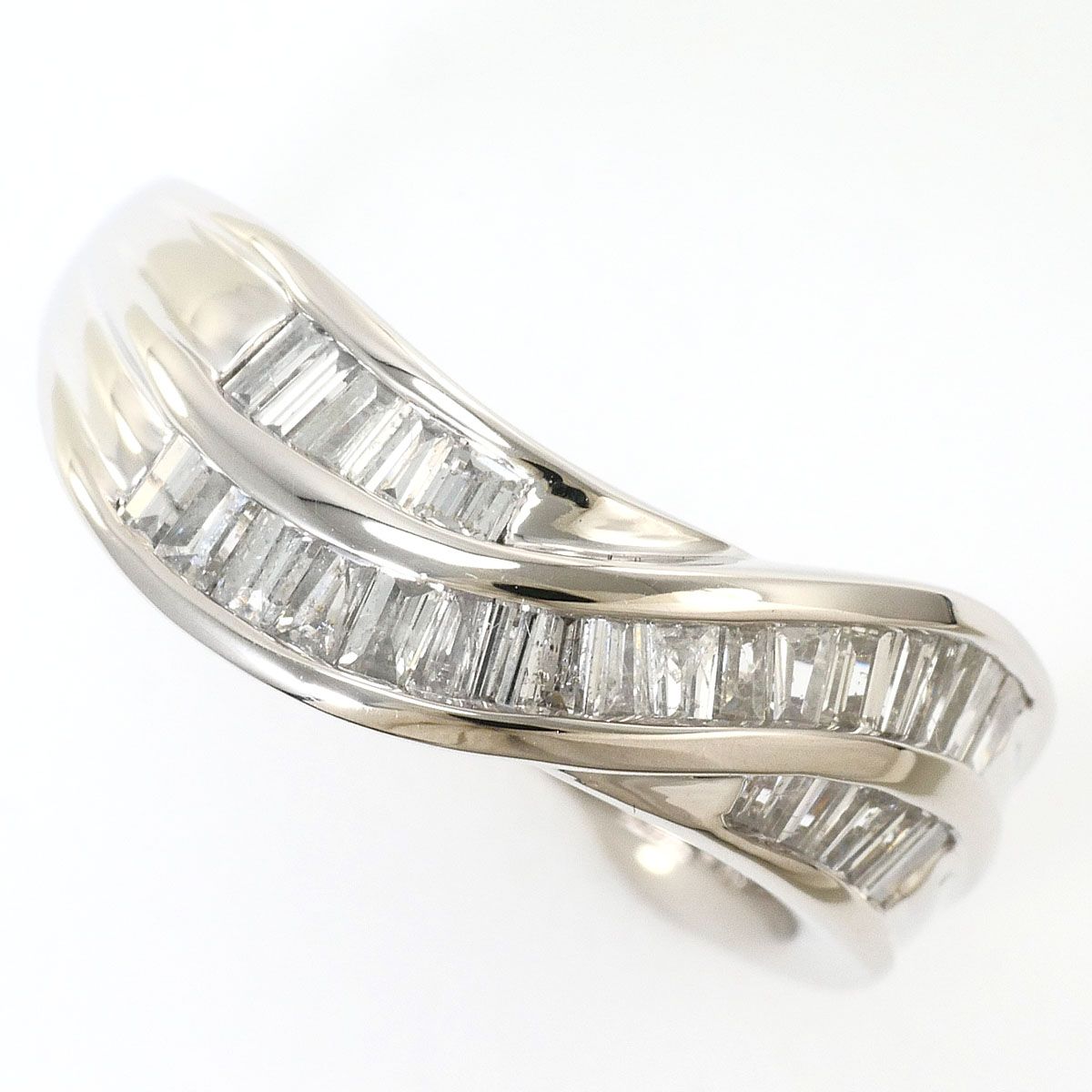 PT900/プラチナ リング・指輪 12号 ダイヤモンド 0.70ct 鑑別書 総重量