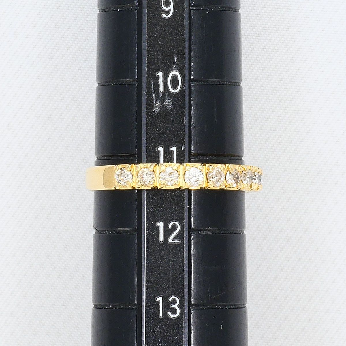 K18YG リング・指輪 11号 ダイヤモンド 0.62ct 鑑別書 総重量約2.2g