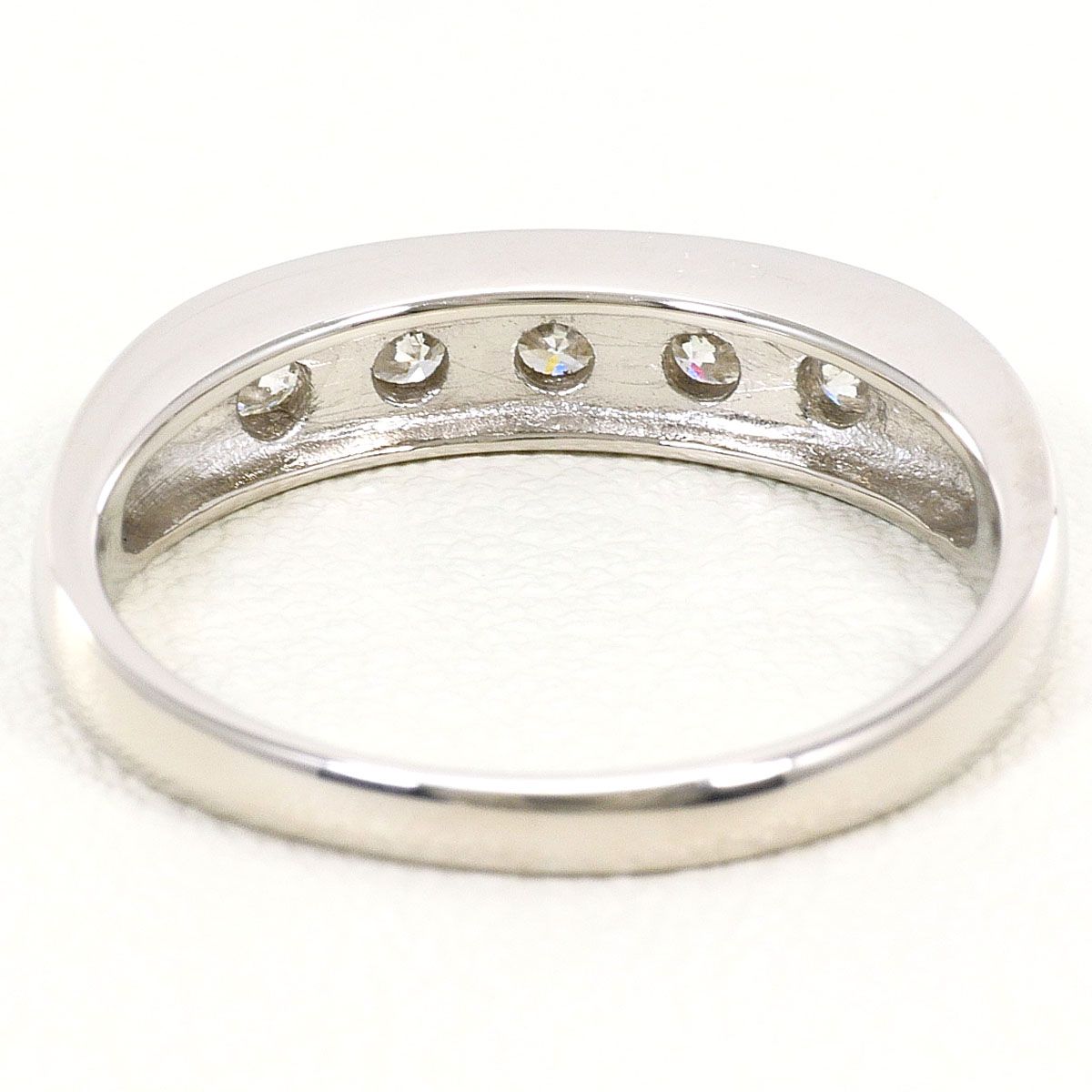 PT900/プラチナ リング・指輪 14号 ダイヤモンド 0.50ct 鑑別書 総重量