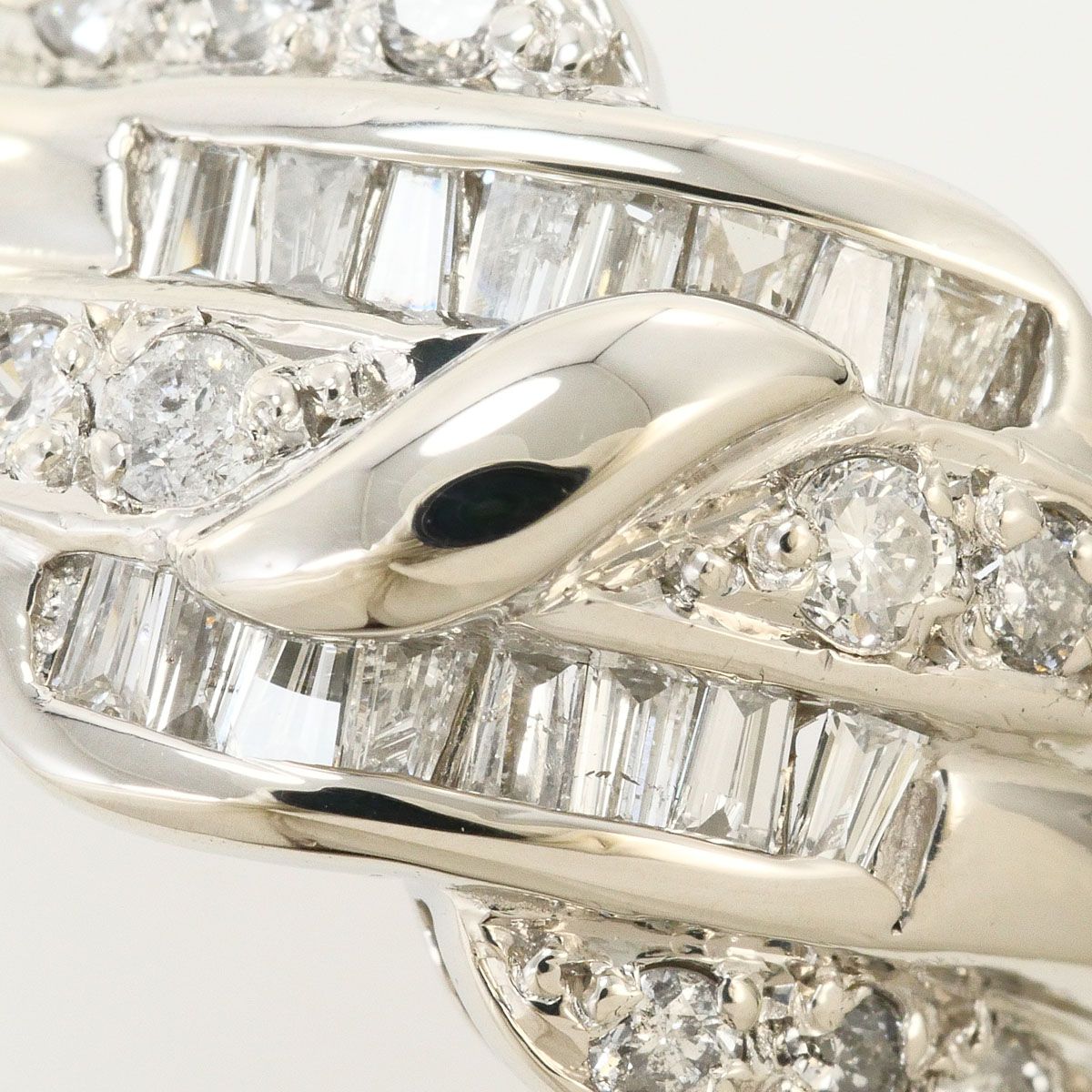 PT900/プラチナ リング・指輪 13号 ダイヤモンド 0.47ct 鑑別書 総重量
