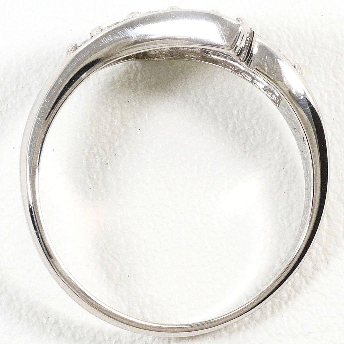 PT900/プラチナ リング・指輪 10号 ダイヤモンド 0.50ct 鑑別書 総重量 