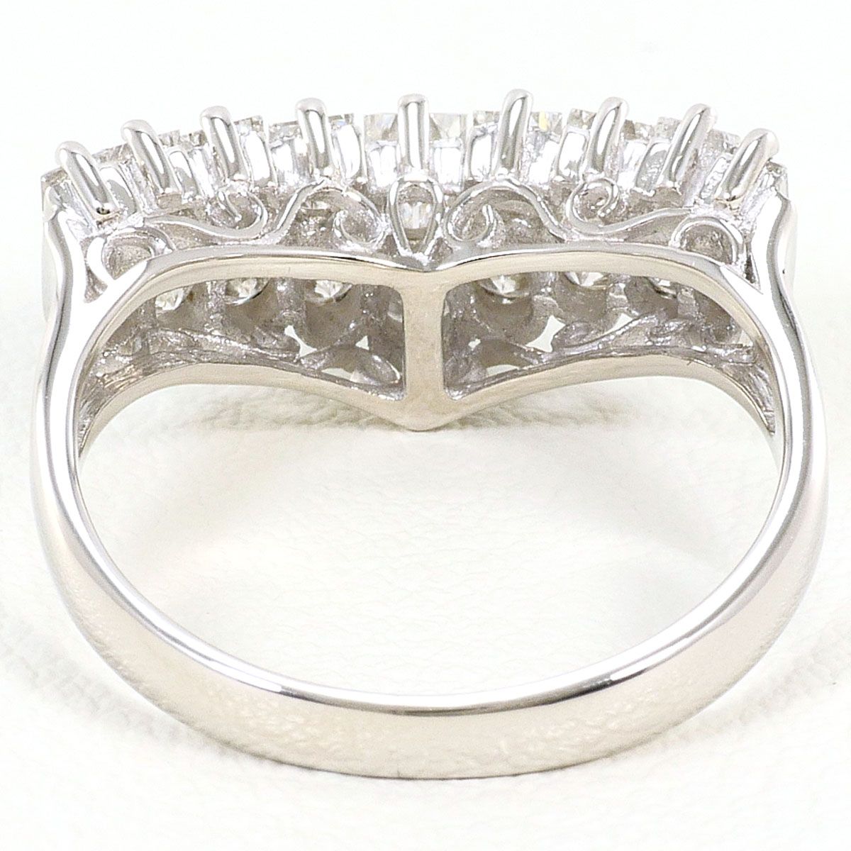PT900/プラチナ リング・指輪 9号 ダイヤモンド 1.00ct 鑑別書 総重量