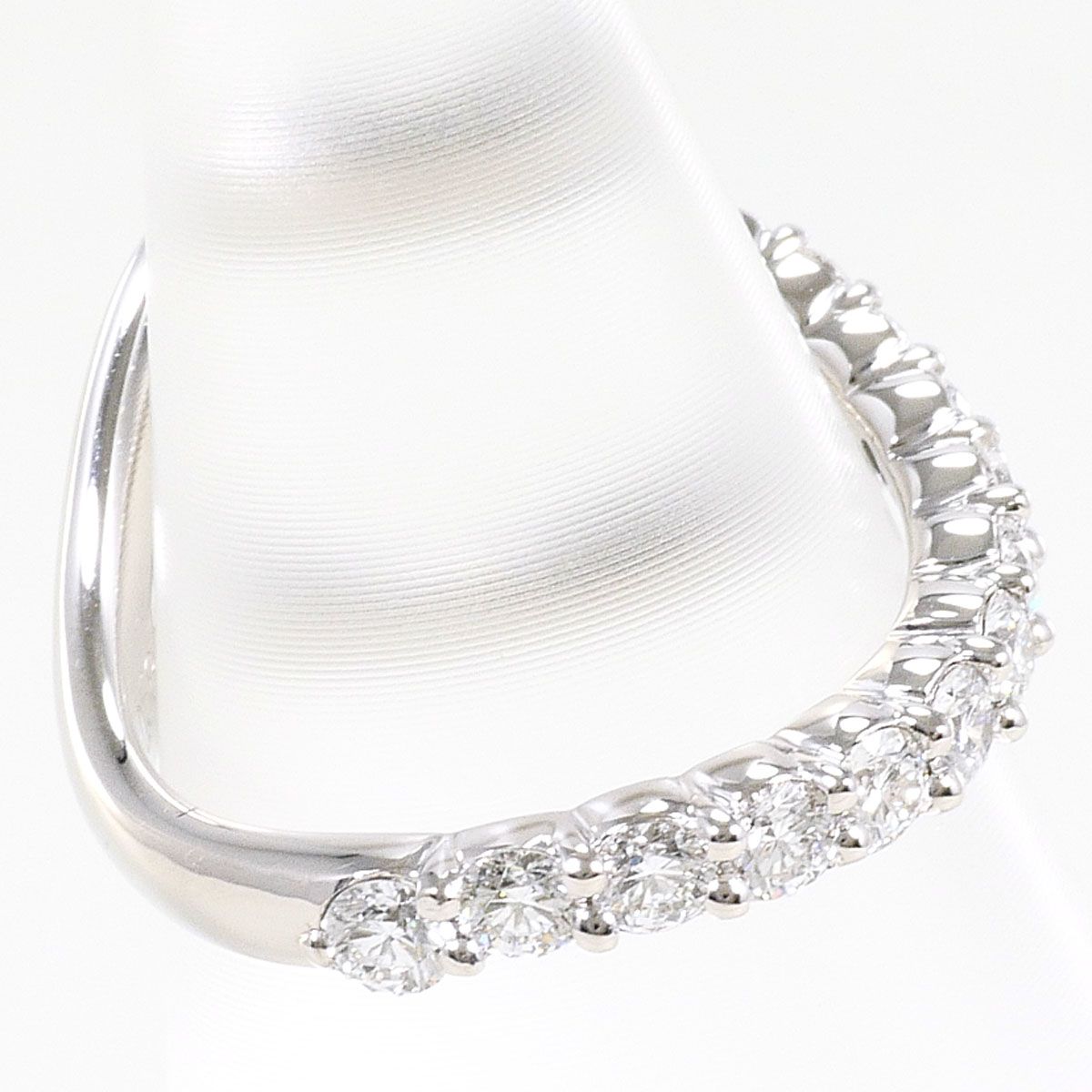 PT900/プラチナ リング・指輪 2.5号 ダイヤモンド 0.58ct 鑑別書 総