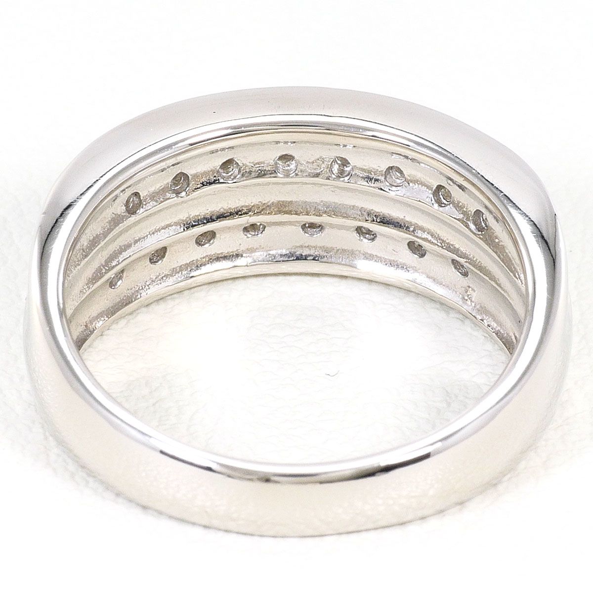 PT850/プラチナ リング・指輪 11.5号 ダイヤモンド 0.56ct 鑑別書 総