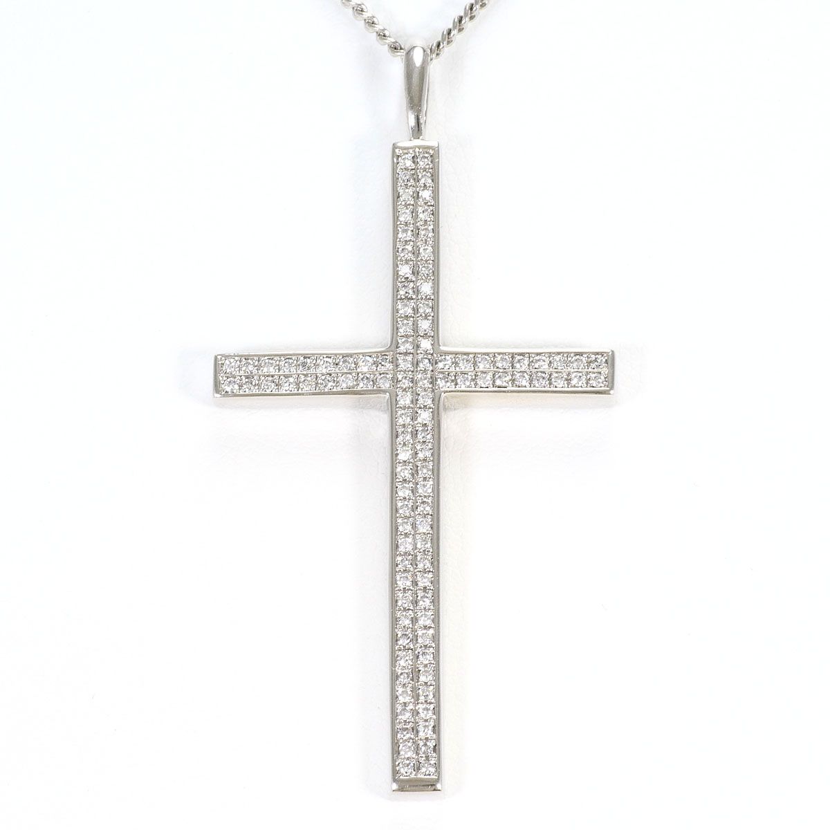 PT900/プラチナ PT850/プラチナ ネックレス ダイヤモンド 0.53ct 鑑別