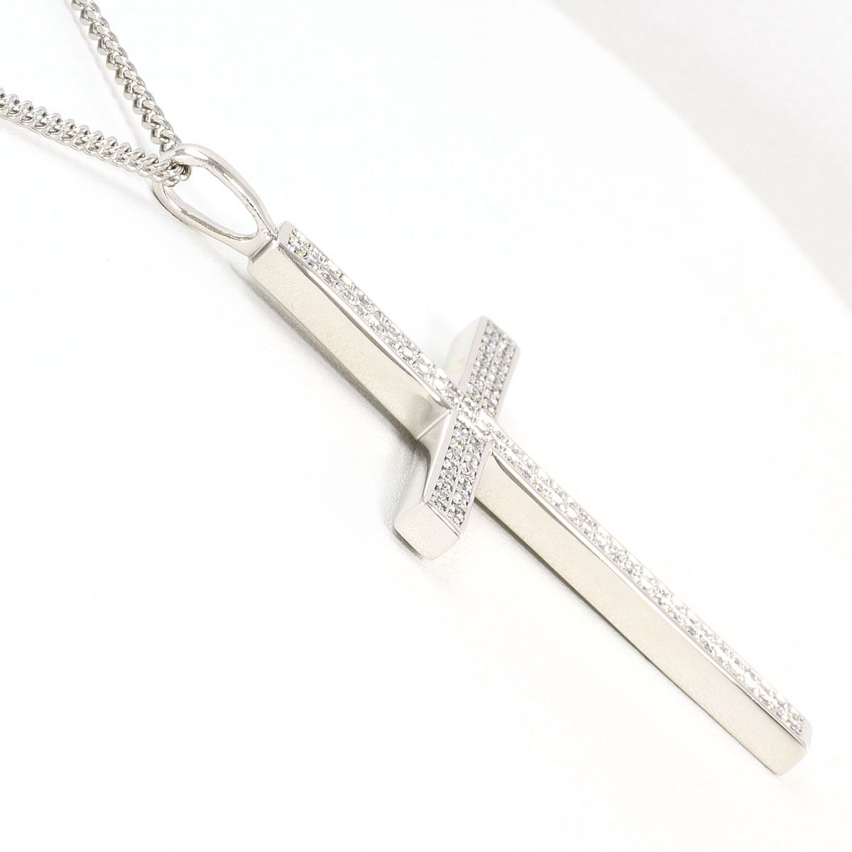 PT900/プラチナ PT850/プラチナ ネックレス ダイヤモンド 0.53ct 鑑別