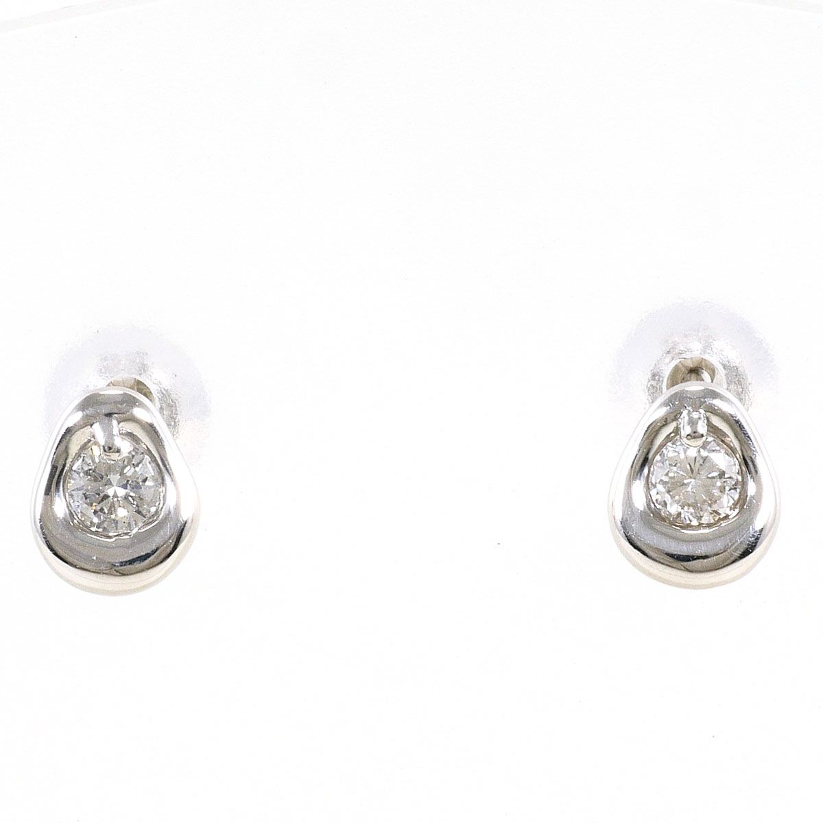PT900/プラチナ ピアス ダイヤモンド 0.07ct 総重量約1.1g - メルカリ
