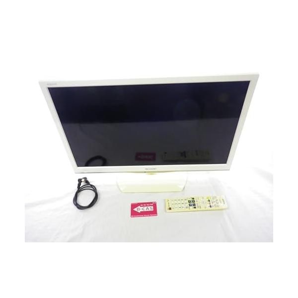 【中古】シャープ 24V型 ハイビジョン 液晶テレビ ホワイト AQUOS LC-24K20-W