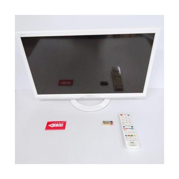 【中古】シャープ 24V型 AQUOS ハイビジョン 液晶テレビ 外付HDD対応(裏番組録画) ホワイト LC-24K40-W