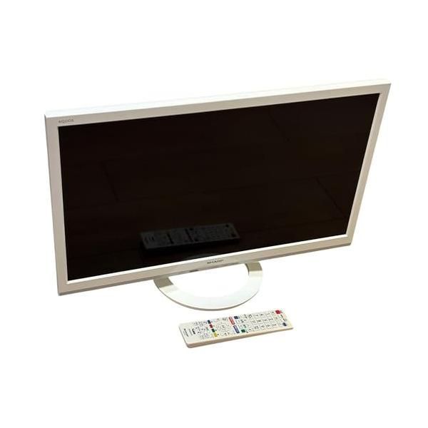 【中古】シャープ 24V型 AQUOS ハイビジョン 液晶テレビ 外付HDD対応(裏番組録画) ホワイト LC-24K40-W