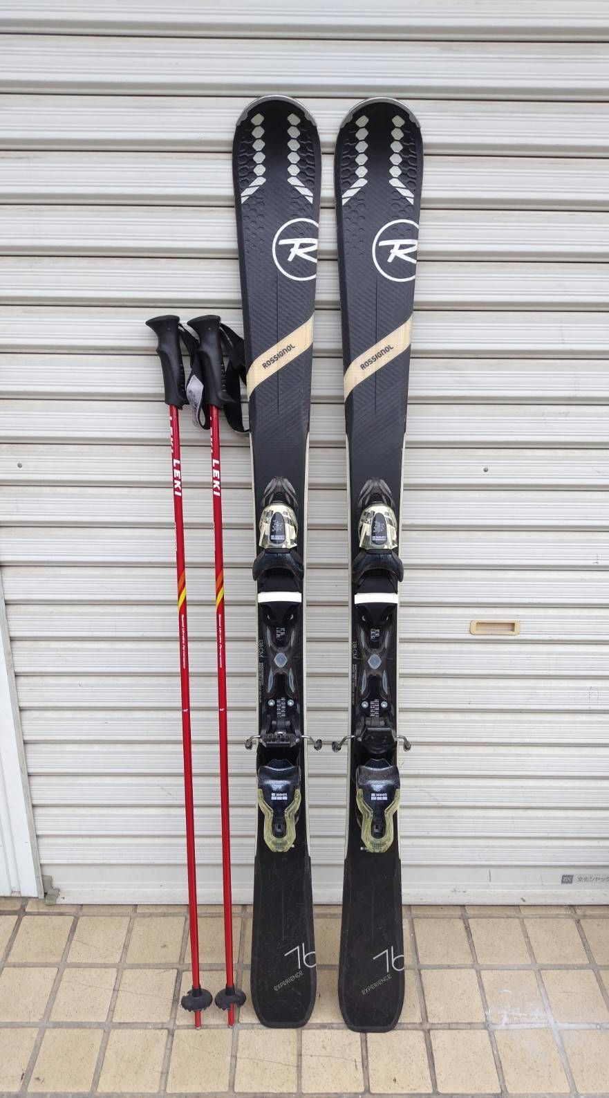 ROSSIGNOL EXPERIENCE 76 138cm/スキー板/おまけLEKIポールセット